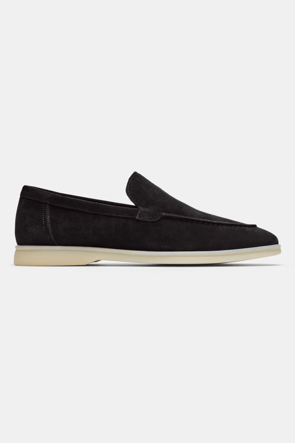 Zwarte suède loafers