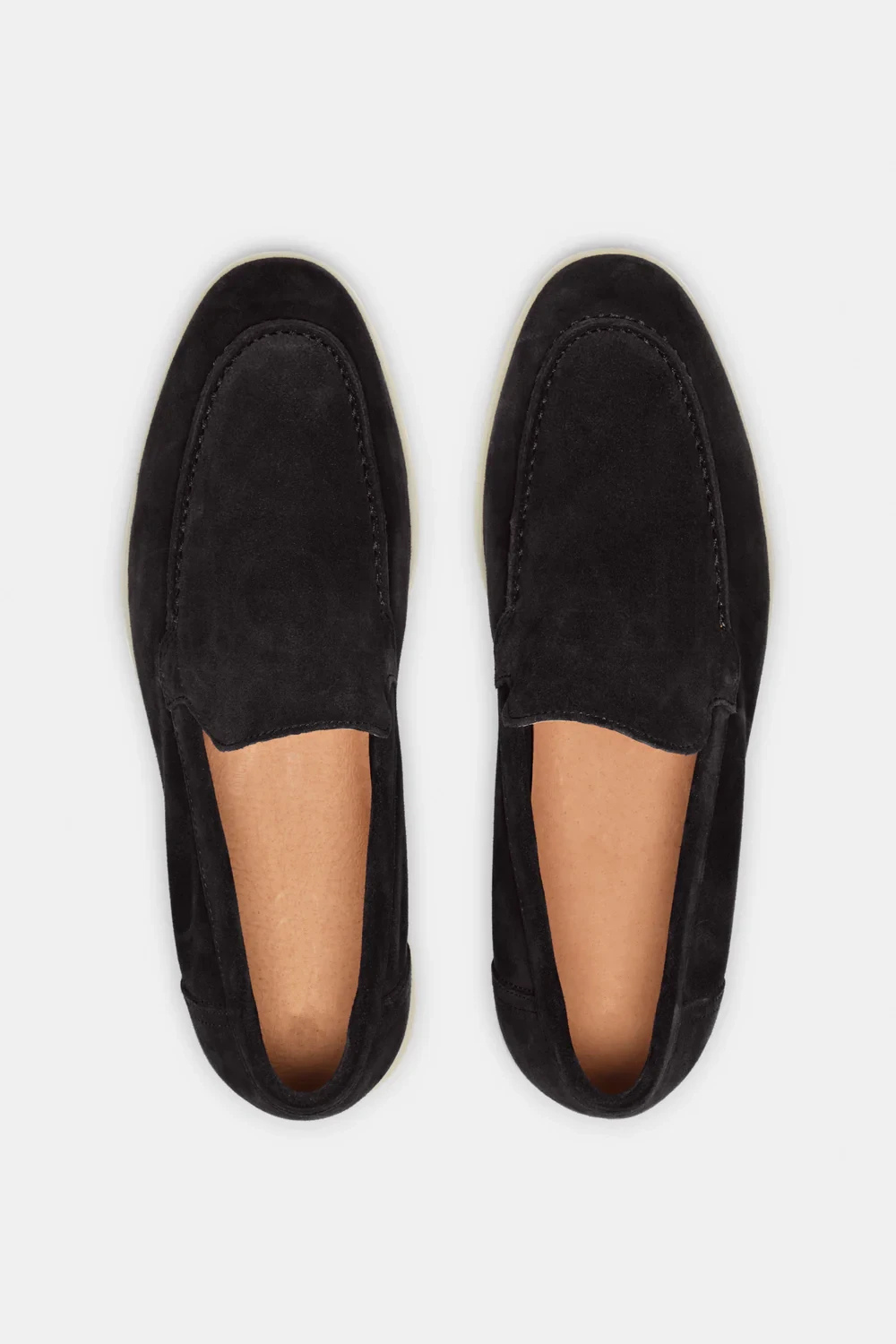 Zwarte suède loafers