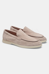Beige suède loafers